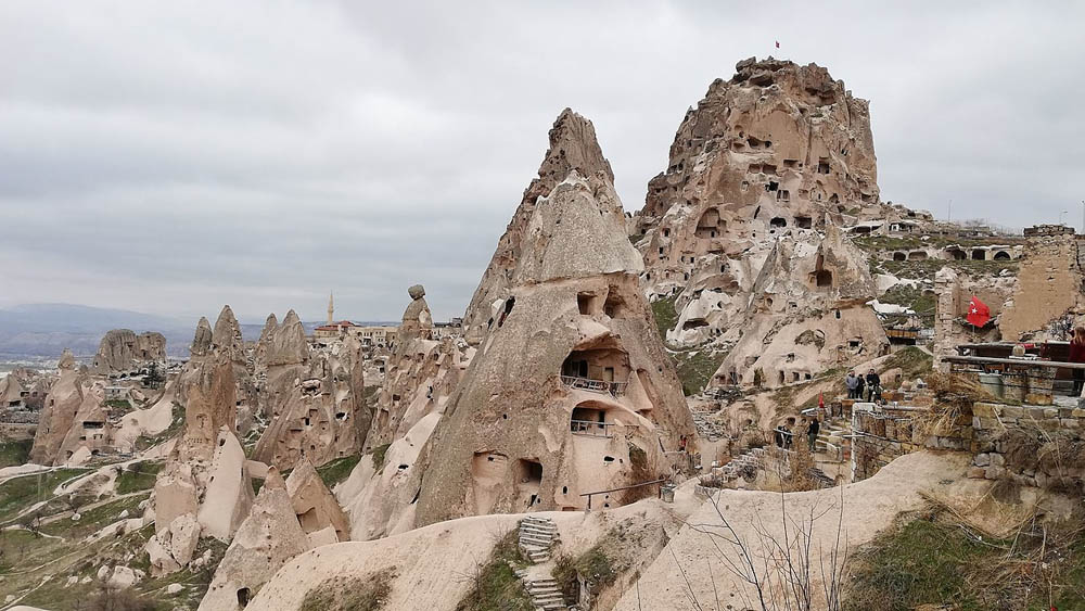 Üçhisar Kalesi Anadolu'nun Peri Bacaları Kapadokya